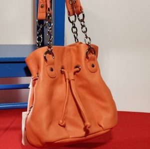 $400 | NWT | BODHI | coral leather handbag